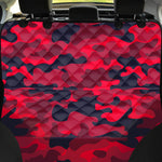 Red Pink And Black Camouflage Print Pet Car Back Seat Cover