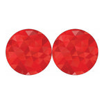 Red Polygonal Geometric Print Car Coasters