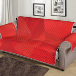 Red Polygonal Geometric Print Sofa Protector