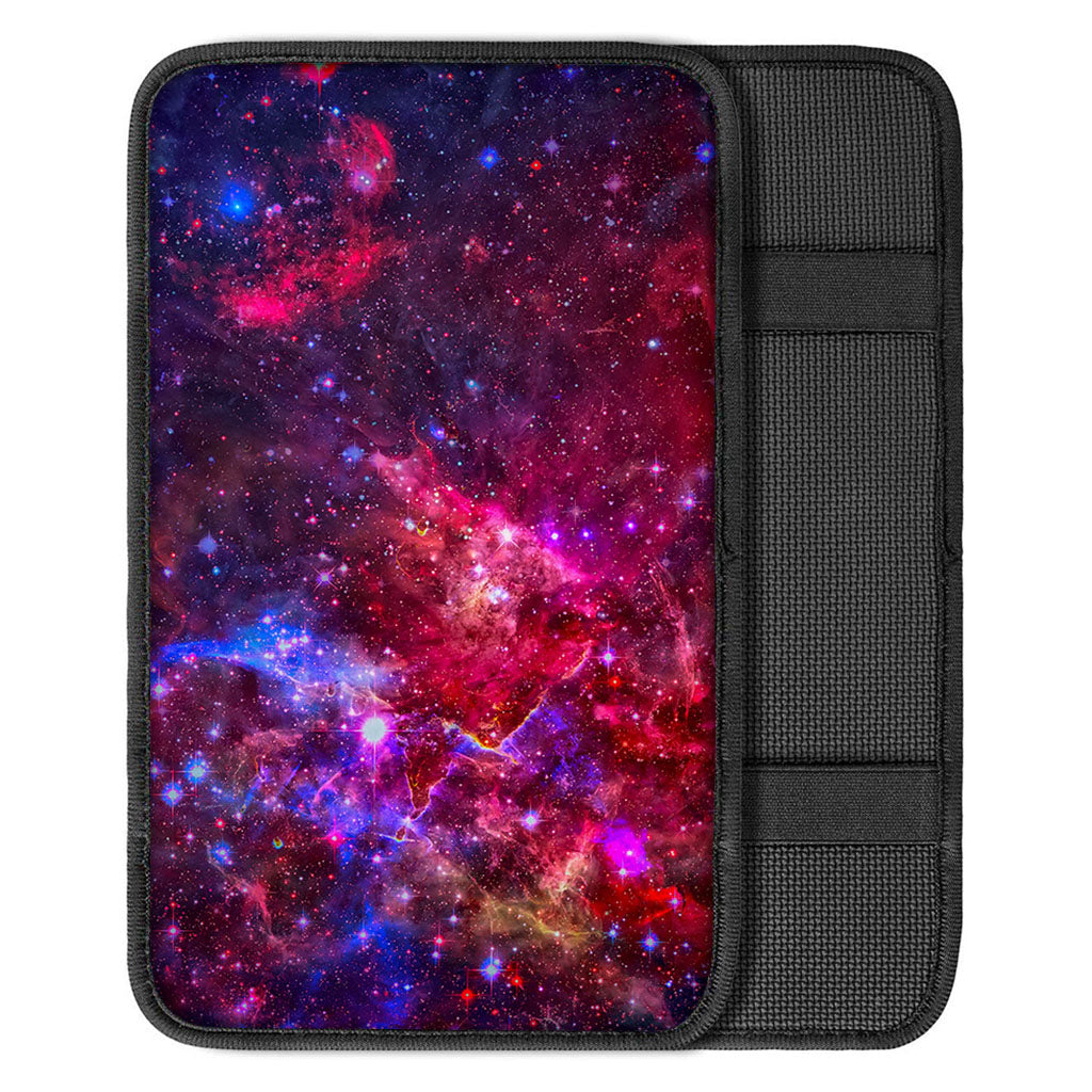 Red Purple Nebula Galaxy Space Print Car Center Console Cover