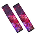 Red Purple Nebula Galaxy Space Print Car Seat Belt Covers