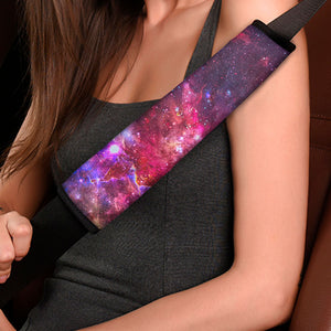 Red Purple Nebula Galaxy Space Print Car Seat Belt Covers