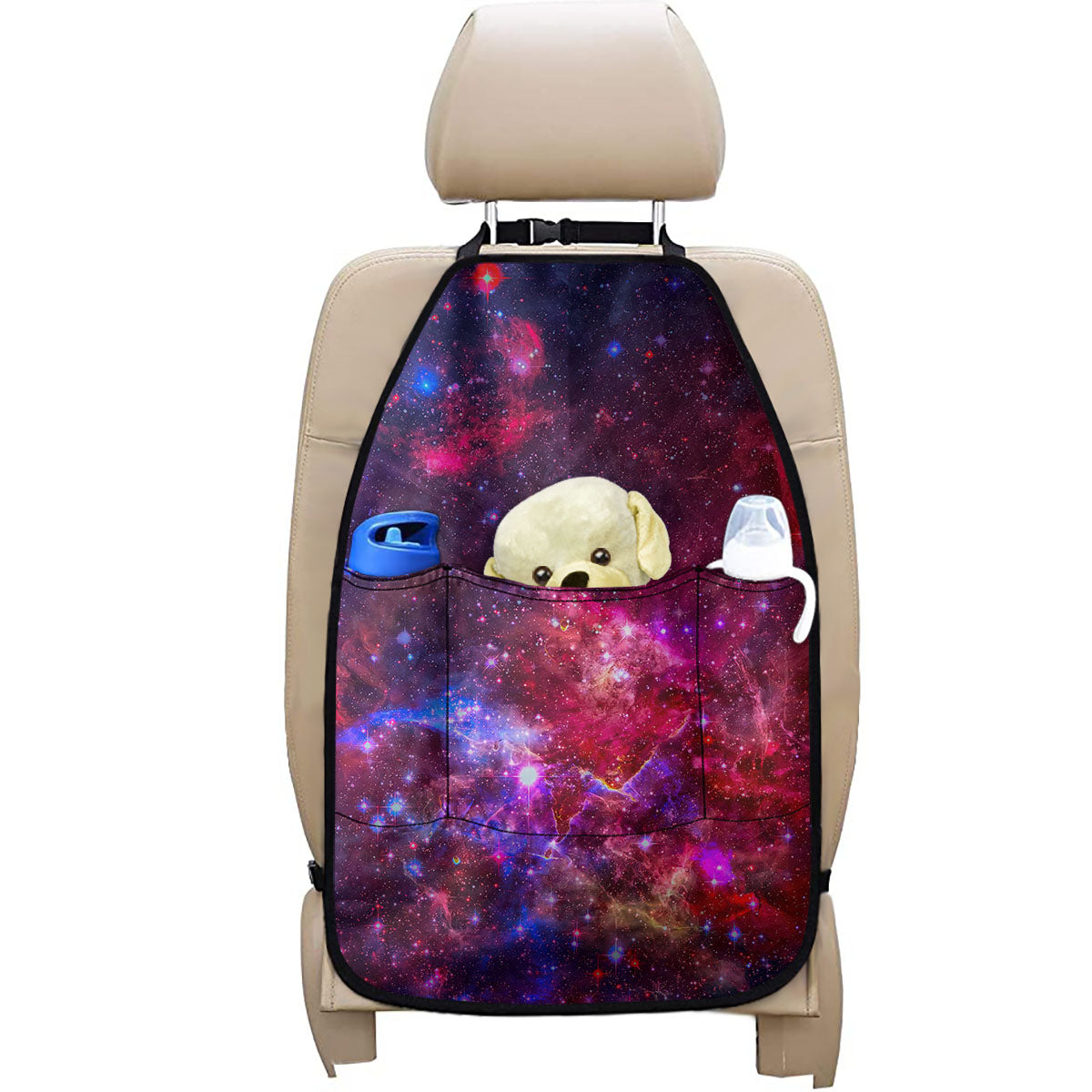 Red Purple Nebula Galaxy Space Print Car Seat Organizers
