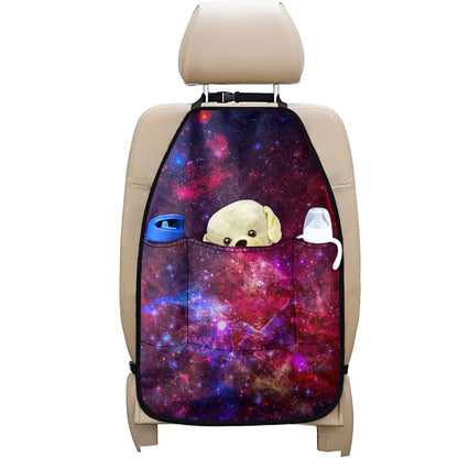 Red Purple Nebula Galaxy Space Print Car Seat Organizers