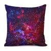 Red Purple Nebula Galaxy Space Print Pillow Cover