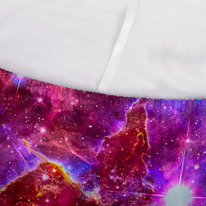 Red Purple Nebula Galaxy Space Print Sofa Cover