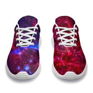 Red Purple Nebula Galaxy Space Print Sport Shoes GearFrost