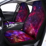 Red Purple Nebula Galaxy Space Print Universal Fit Car Seat Covers