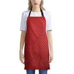 Red Python Snakeskin Print Apron