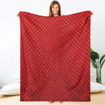 Red Python Snakeskin Print Blanket