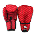 Red Python Snakeskin Print Boxing Gloves