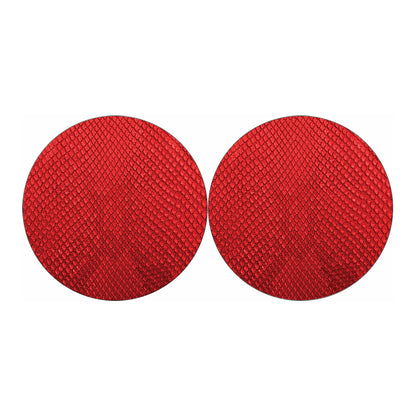 Red Python Snakeskin Print Car Coasters