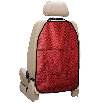 Red Python Snakeskin Print Car Seat Organizers