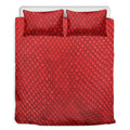Red Python Snakeskin Print Duvet Cover Bedding Set