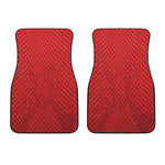 Red Python Snakeskin Print Front Car Floor Mats