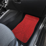 Red Python Snakeskin Print Front Car Floor Mats