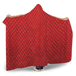 Red Python Snakeskin Print Hooded Blanket