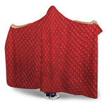 Red Python Snakeskin Print Hooded Blanket