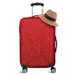 Red Python Snakeskin Print Luggage Cover