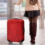 Red Python Snakeskin Print Luggage Cover