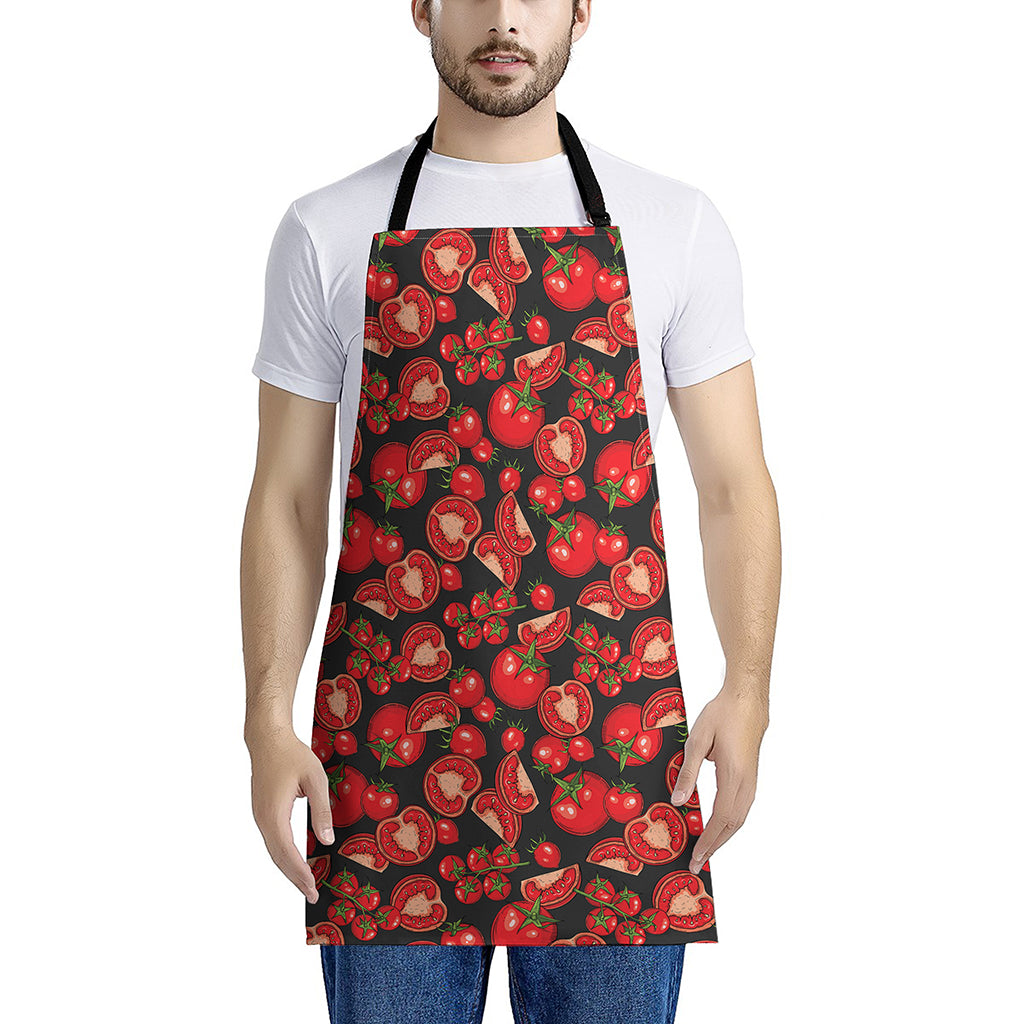 Red Ripe Tomatoes Pattern Print Apron