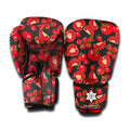 Red Ripe Tomatoes Pattern Print Boxing Gloves