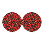 Red Ripe Tomatoes Pattern Print Car Coasters