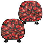 Red Ripe Tomatoes Pattern Print Car Headrest Covers