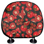 Red Ripe Tomatoes Pattern Print Car Headrest Covers