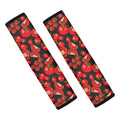Red Ripe Tomatoes Pattern Print Car Seat Belt Covers