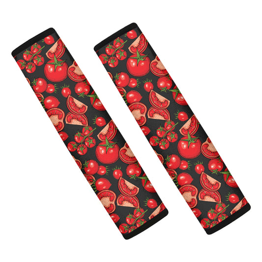 Red Ripe Tomatoes Pattern Print Car Seat Belt Covers