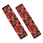 Red Ripe Tomatoes Pattern Print Car Seat Belt Covers