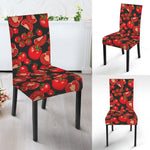 Red Ripe Tomatoes Pattern Print Dining Chair Slipcover