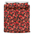 Red Ripe Tomatoes Pattern Print Duvet Cover Bedding Set