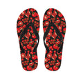 Red Ripe Tomatoes Pattern Print Flip Flops