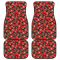 Red Ripe Tomatoes Pattern Print Front and Back Car Floor Mats