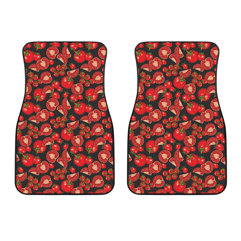 Red Ripe Tomatoes Pattern Print Front Car Floor Mats
