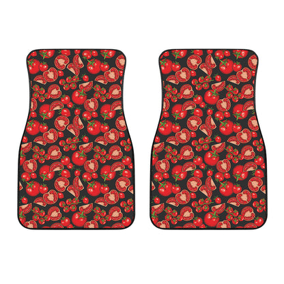 Red Ripe Tomatoes Pattern Print Front Car Floor Mats