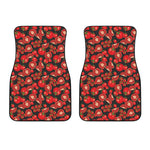 Red Ripe Tomatoes Pattern Print Front Car Floor Mats