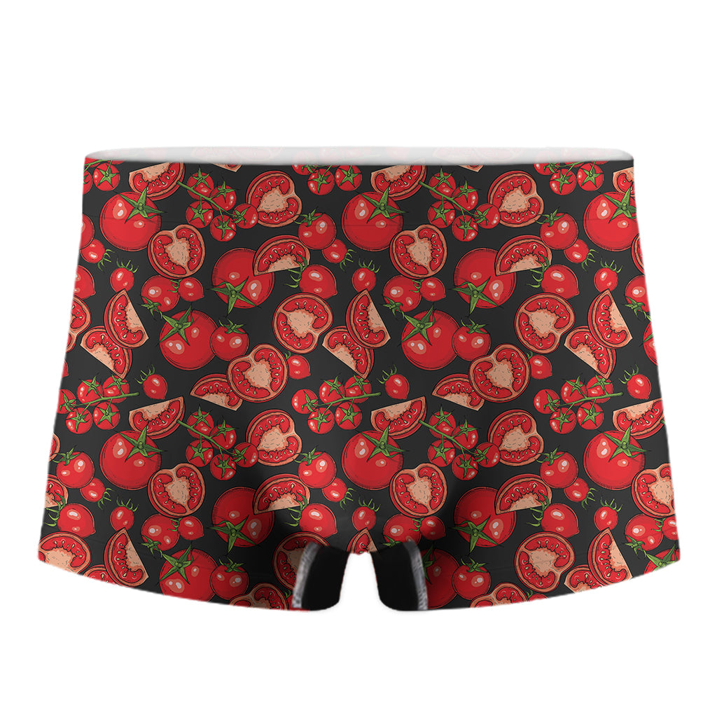 Red Ripe Tomatoes Pattern Print Men's Boxer Briefs