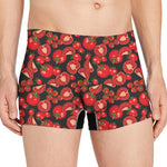 Red Ripe Tomatoes Pattern Print Men's Boxer Briefs