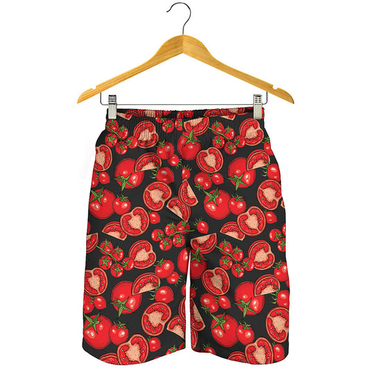 Red Ripe Tomatoes Pattern Print Men's Shorts
