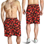 Red Ripe Tomatoes Pattern Print Men's Shorts