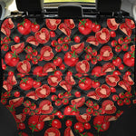 Red Ripe Tomatoes Pattern Print Pet Car Back Seat Cover