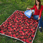 Red Ripe Tomatoes Pattern Print Quilt
