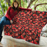 Red Ripe Tomatoes Pattern Print Quilt