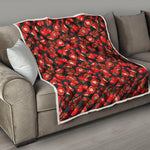 Red Ripe Tomatoes Pattern Print Quilt