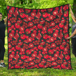 Red Ripe Tomatoes Pattern Print Quilt