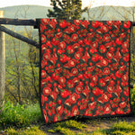 Red Ripe Tomatoes Pattern Print Quilt