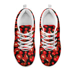 Red Ripe Tomatoes Pattern Print White Sneakers